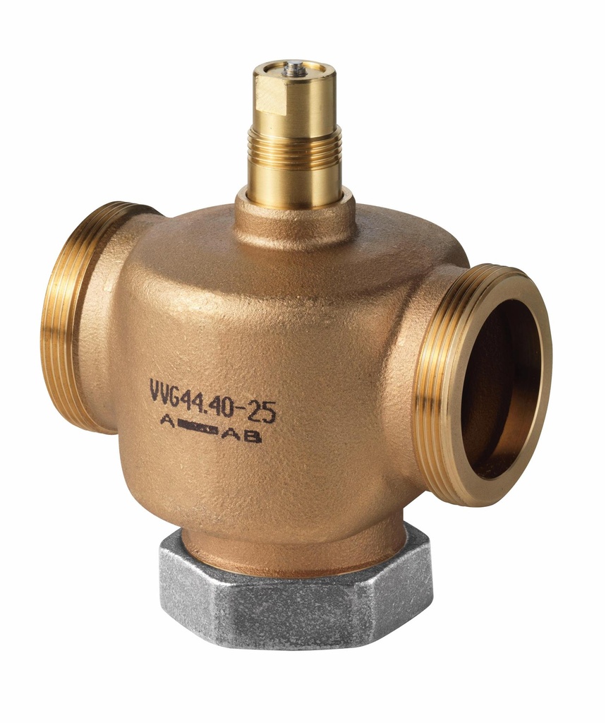 Vanne à passage direct, filetage extérieur, PN16, DN15, kvs 1,6