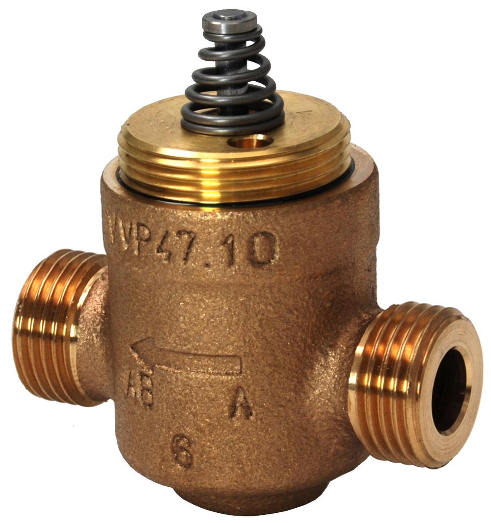 Vanne à passage direct, filetage extérieur, PN16, DN20, kvs 4
