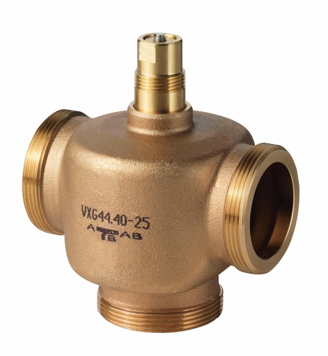 [VXG44.40-25] Vanne à 3 voies, filetage extérieur, PN16, DN40, kvs 25