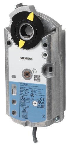 [GMA161.1E] Servomoteur rotatif pour clapets d'air 24 V CA / 0…10 V CC, 7 Nm avec ressort de rappel 90/15 s